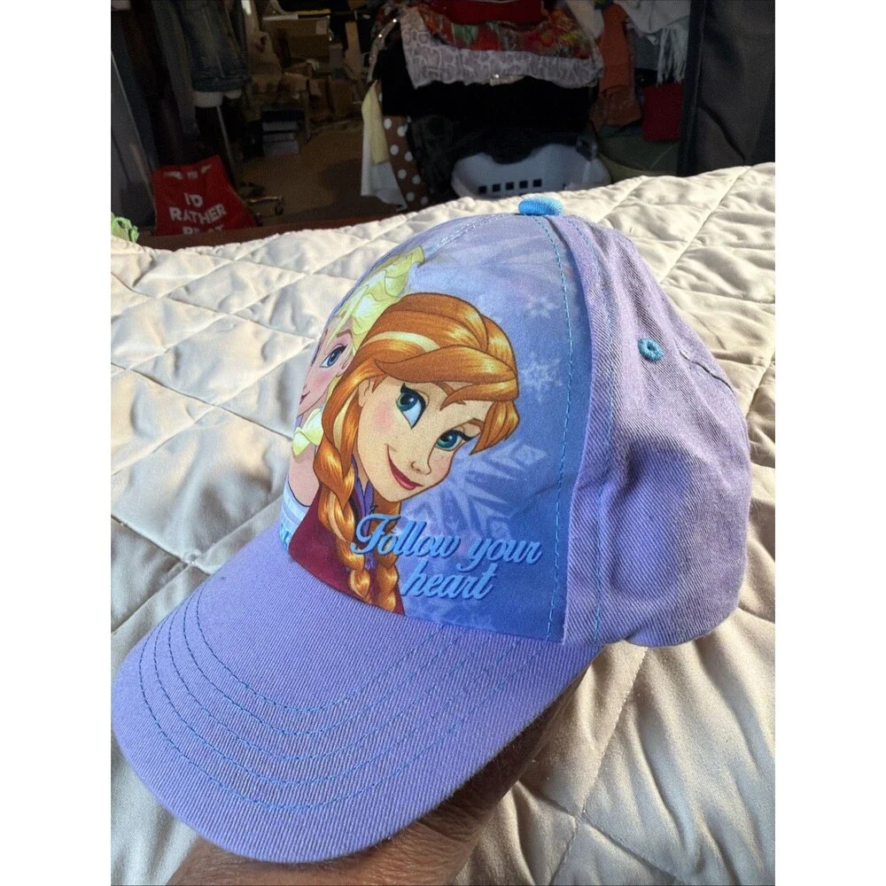 Disney Frozen Princess Elsa Anna Kids Baseball Cap ~ Adjustable (ages 2-7)